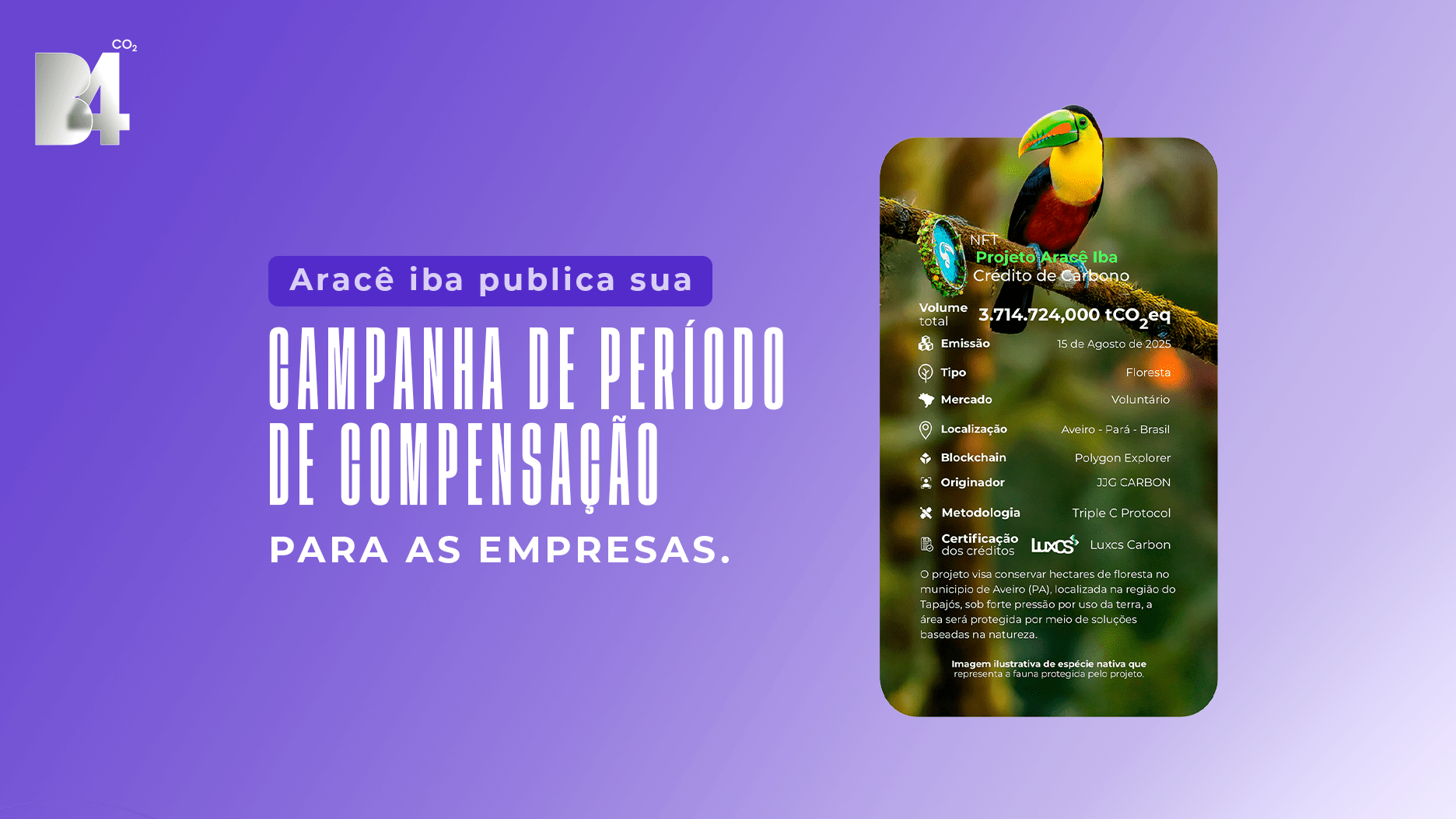 Aracê iba publica sua Campanha de Período de Compensação para as empresas.