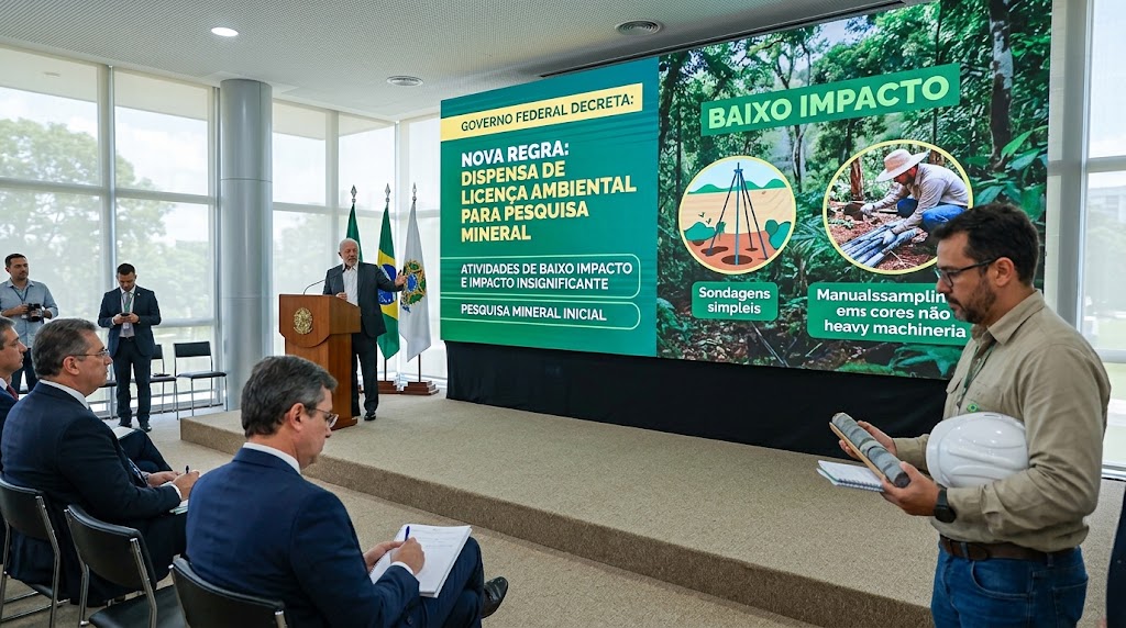 Governo prepara regra para dispensar licença ambiental em pesquisa mineral